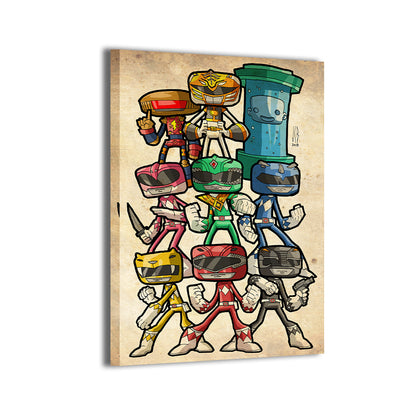 Chibi Rangers Wall Art