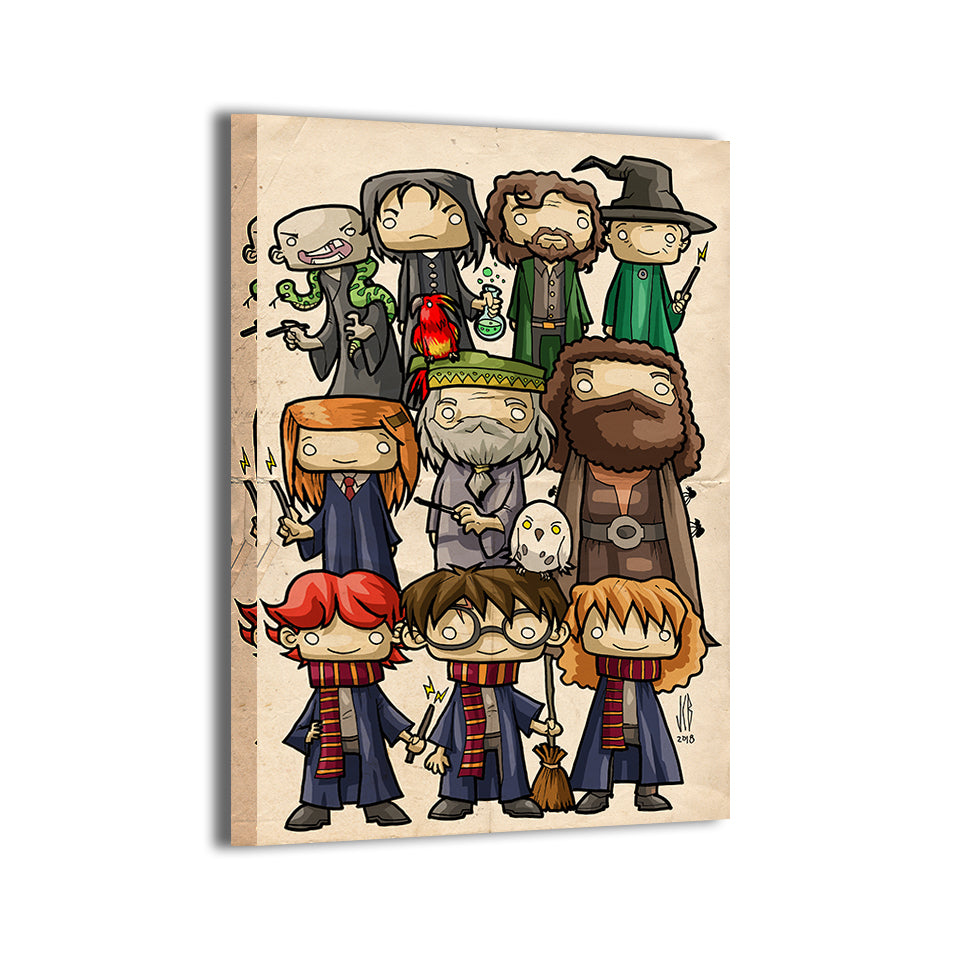 Chibi Wizards Wall Art
