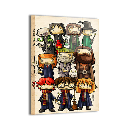 Chibi Wizards Wall Art