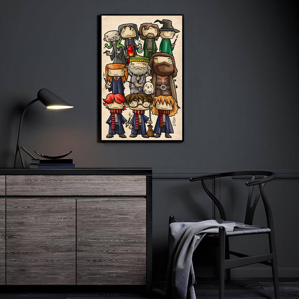 Chibi Wizards Wall Art