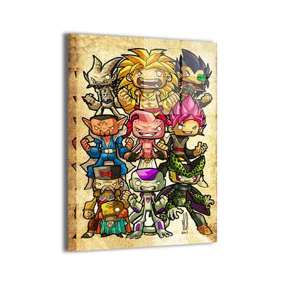 Villain Parade Chibi Wall Art