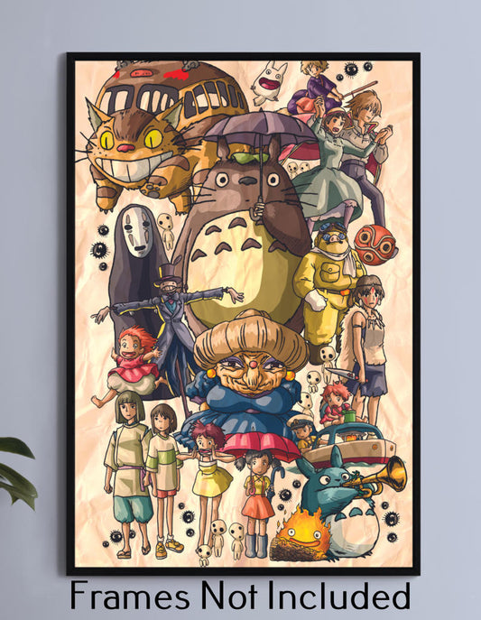 Studio Ghibli Chubbies Wall Art