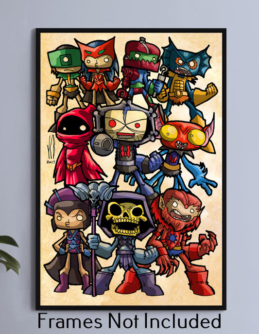 Masters of the Univers Chibi Wall Art
