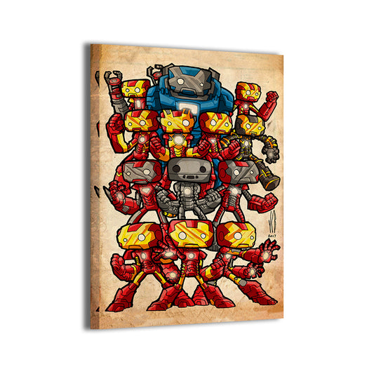 Iron Man and the Iron Men Chubbies Wall Art