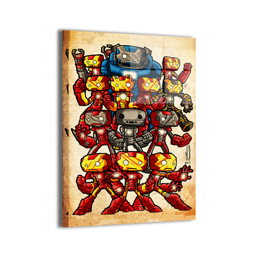 Iron Man and the Iron Men Chubbies Wall Art