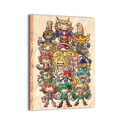 Chibi Hero League Wall Art
