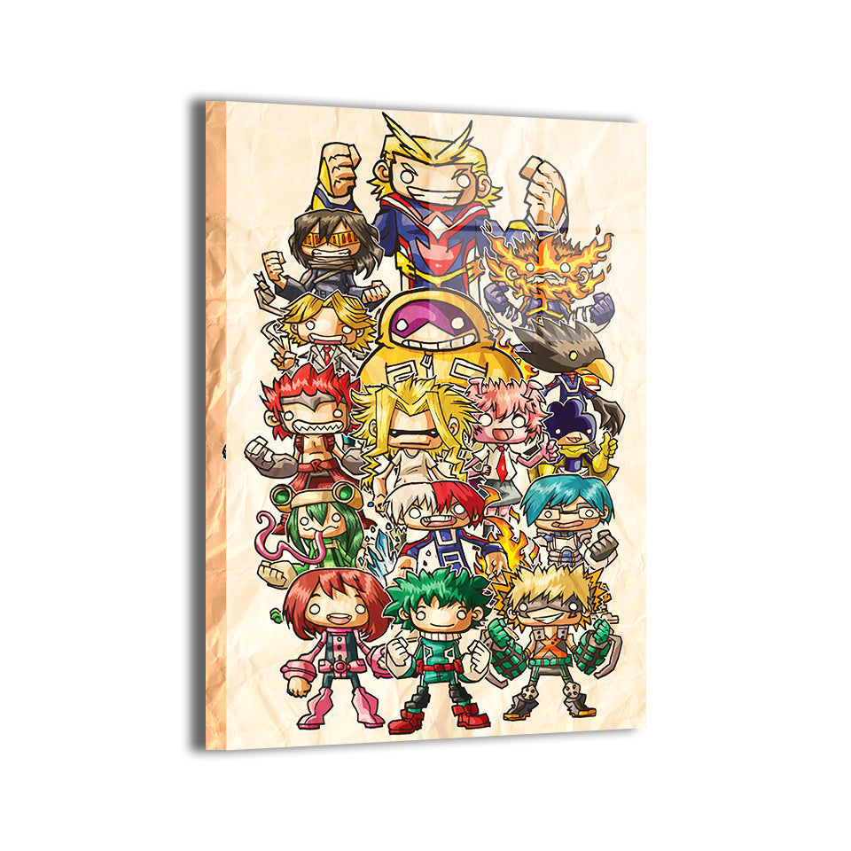 Chibi Hero League Wall Art