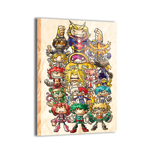 Chibi Hero League Wall Art