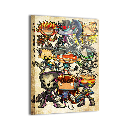 Overwatch Mini Heroes Wall Art
