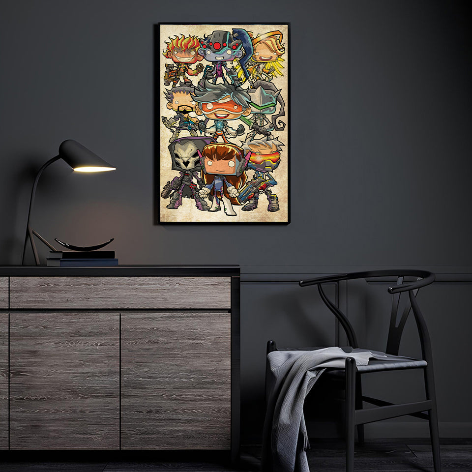 Overwatch Mini Heroes Wall Art