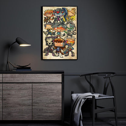 Overwatch Mini Heroes Wall Art