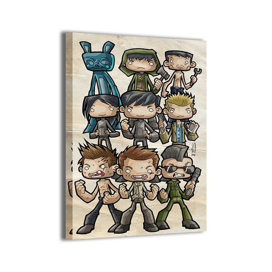 Darko Dimension Chibis Wall Art