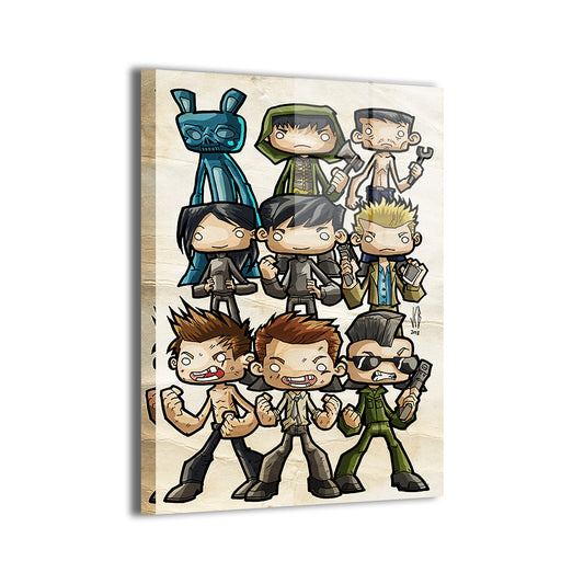 Darko Dimension Chibis Wall Art