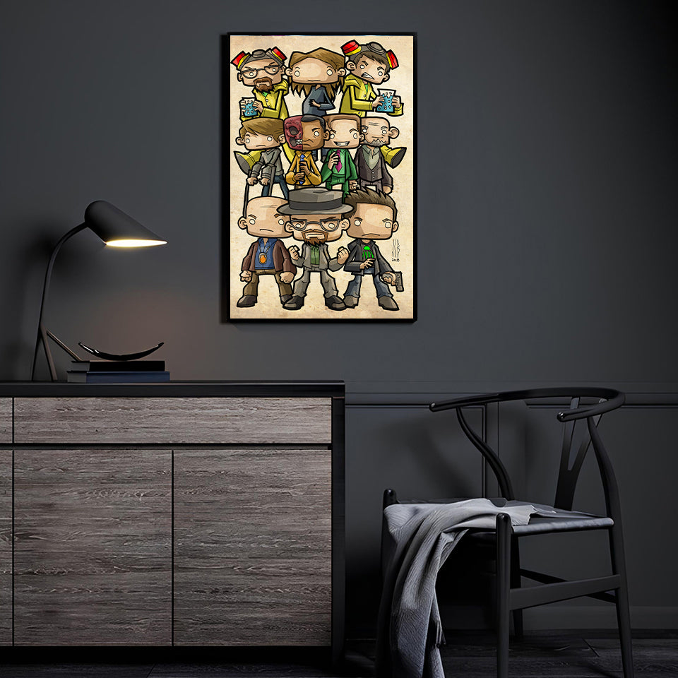 Chemical Chaos Chibis Wall Art