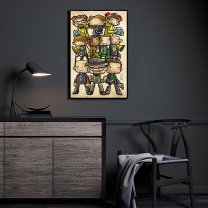 Chemical Chaos Chibis Wall Art