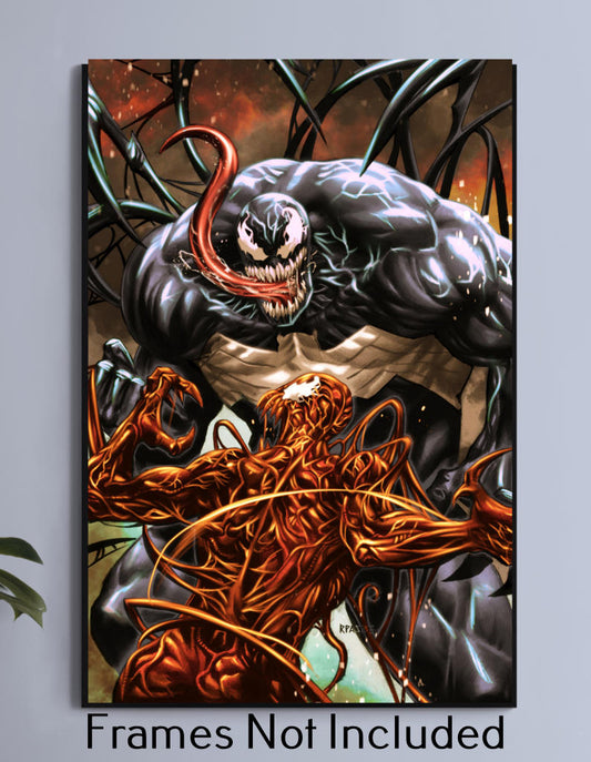 Venom and Carnage Symbiot War Wall Art