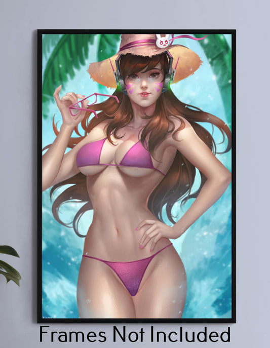 Dva in Swimsuit Wall Art
