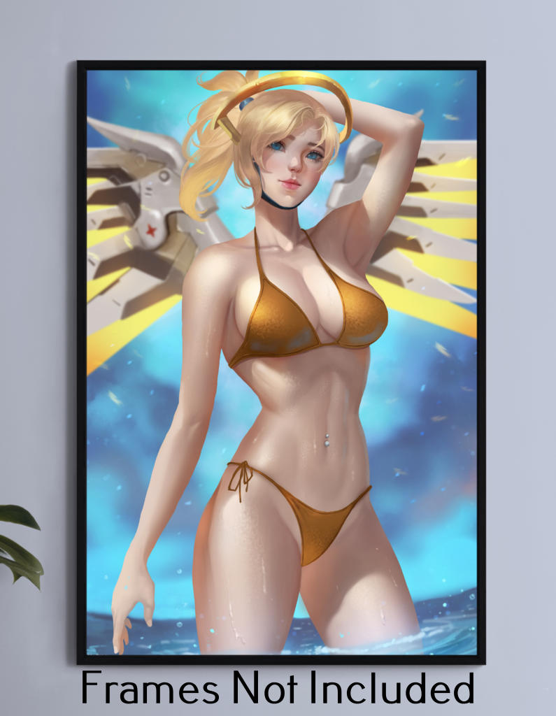 Mercy in Swimsuit Wall Art
