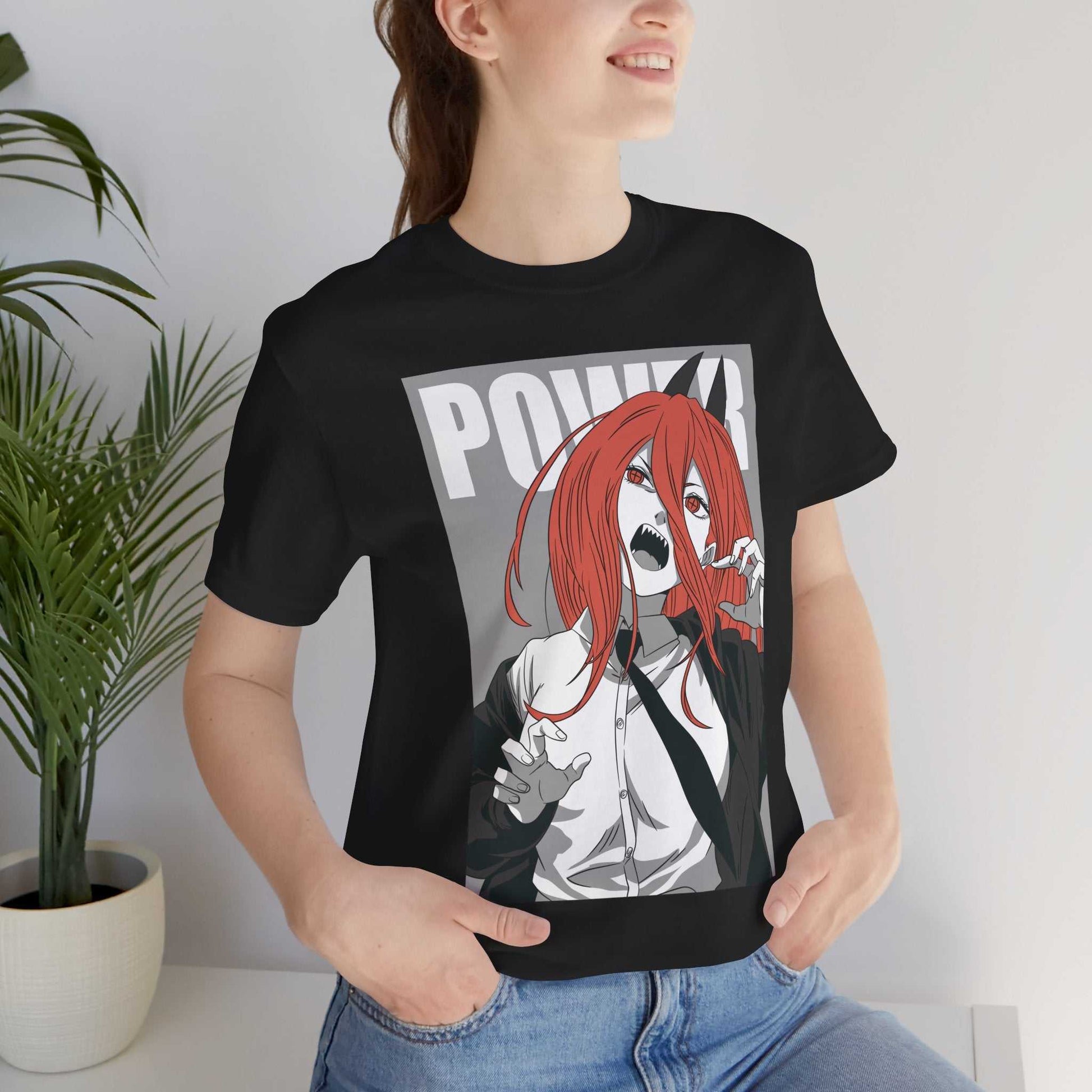 Power Monochrome Anime Shirt