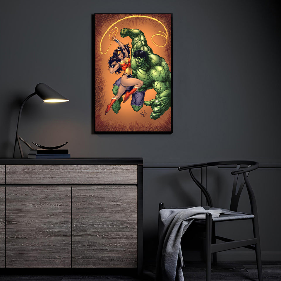 Titan Clash Showdown Wall Art