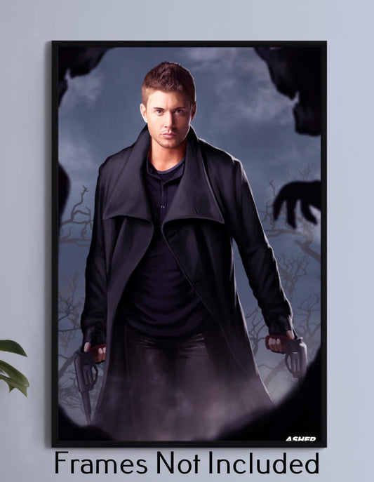 Hunter’s Fury Wall Art Poster Print – Dean Winchester by Ben Asher