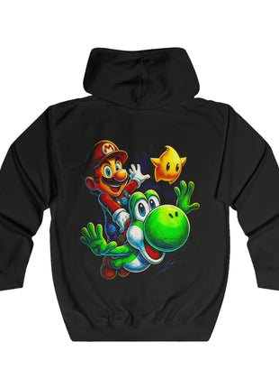 Mario Yoshi Ride Super Mario Zip Hoodie