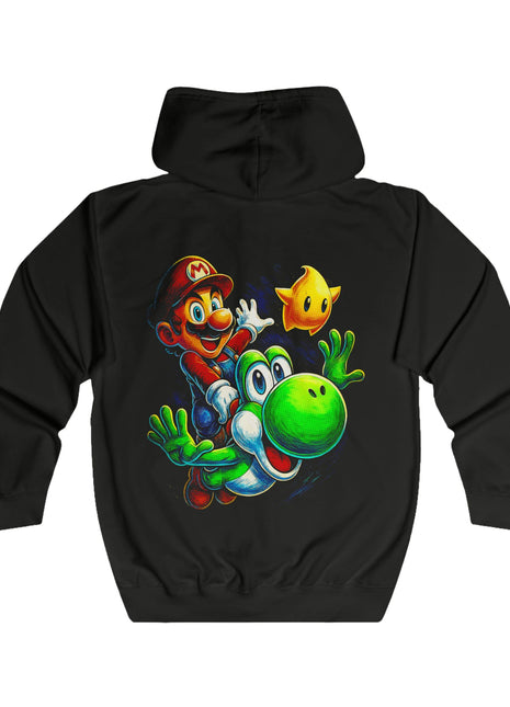Mario Yoshi Ride Super Mario Zip Hoodie
