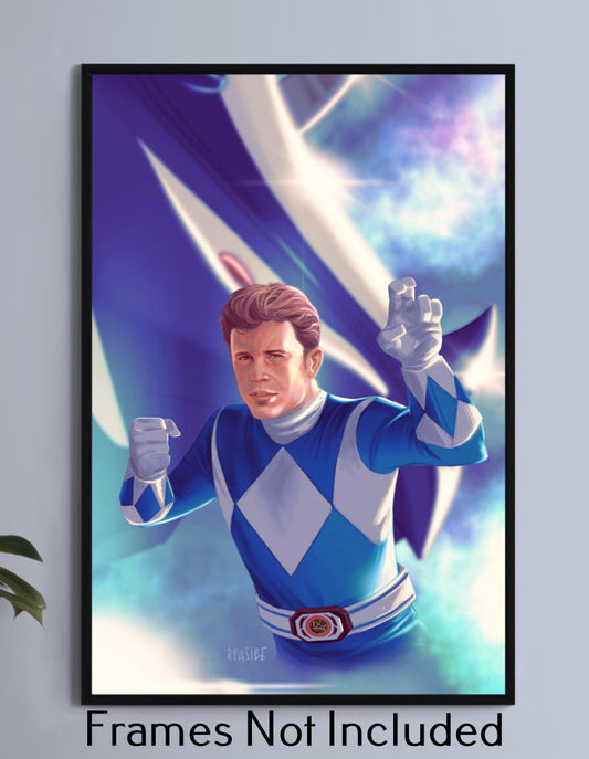 David Yost Blue Ranger Wall Art