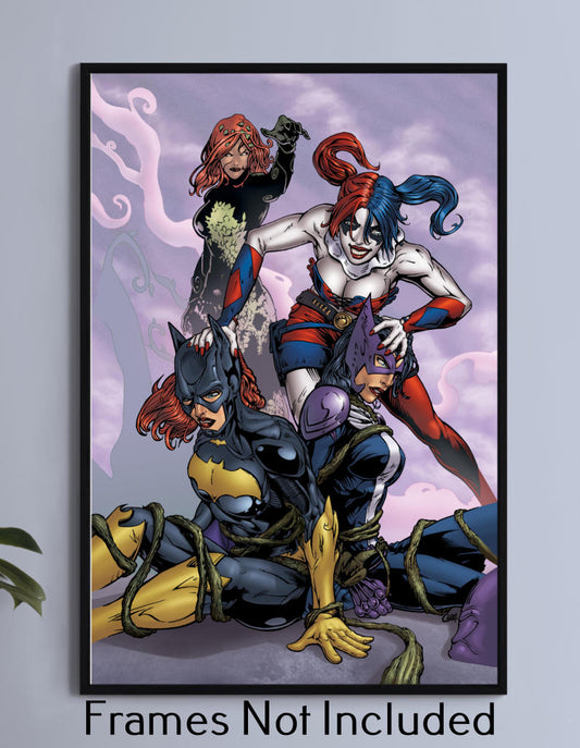 Batgirl and Huntress Femme Fatales Wall Art