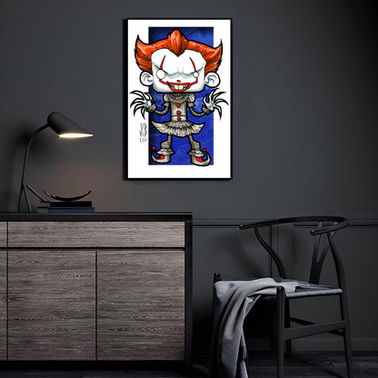 Chibi Clown Wall Art