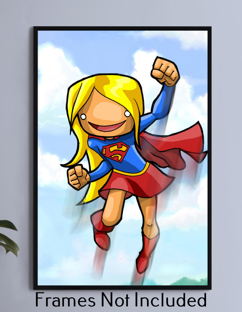 Supergirl Chubbies Wall Art