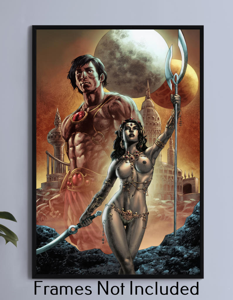 John Carter of Mars and Deja Thoris Wall Art