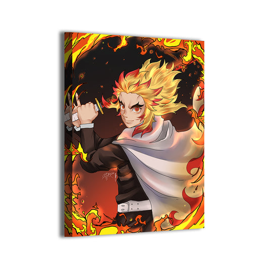 Flame Pillar Resolve Wall Art