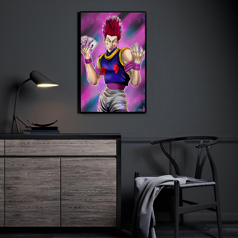 Hisoka Phantom Trickster Fan Wall Art
