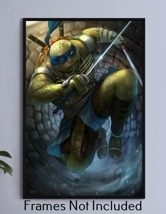 Leonardo Teenage Mutant Ninja Turtles Movie Wall Art T-Shirt