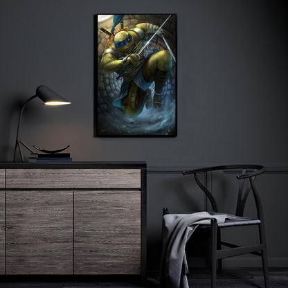 Steel Resolve Leonardo Wall Art Poster Print – TMNT Leonardo by Nopeys