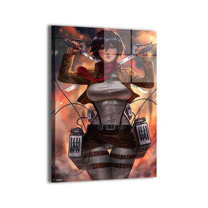 Crimson Scarf Wall Art