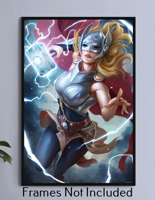 Jane Foster as Thor Wall Art