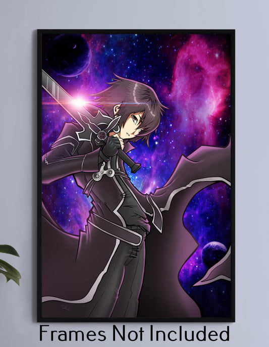 Kirito Sword Art Online Wall Art