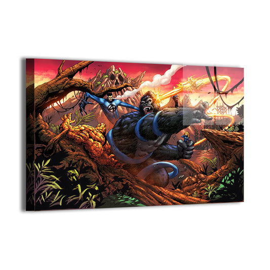 Kong vs Fantastic Four Wall Art