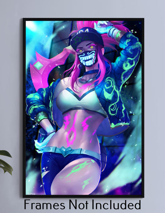 Masked Akali Wall Art