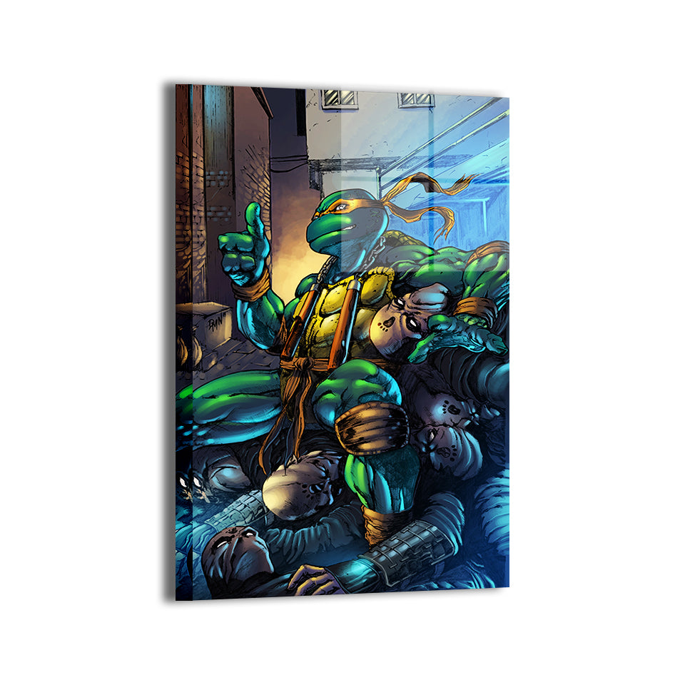 Orange Mask Warrior Wall Art