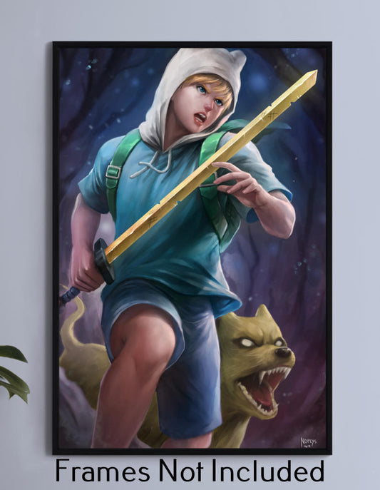 Adventure Time Finn and Jake Wall Art