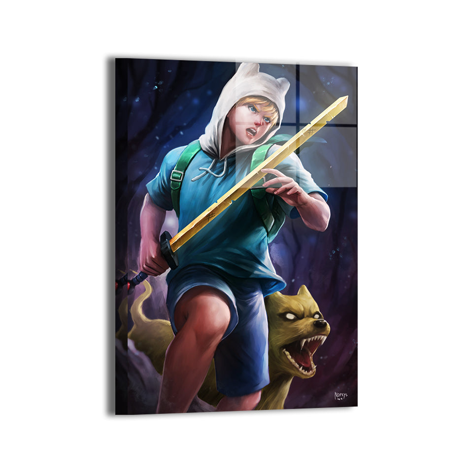 Hero of Ooo Wall Art Metal Print – Finn & Jake Adventure Time by Nopeys