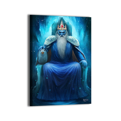 Frozen Throne King Wall Art Canvas Print – Ice King by Nopeys