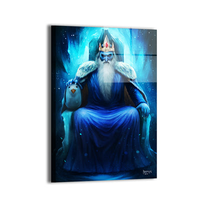 Frozen Throne King Wall Art Metal Print – Ice King by Nopeys