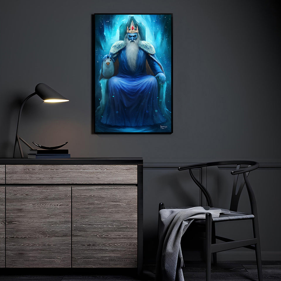 Frozen Throne King Wall Art Poster Print – Ice King by Nopeys