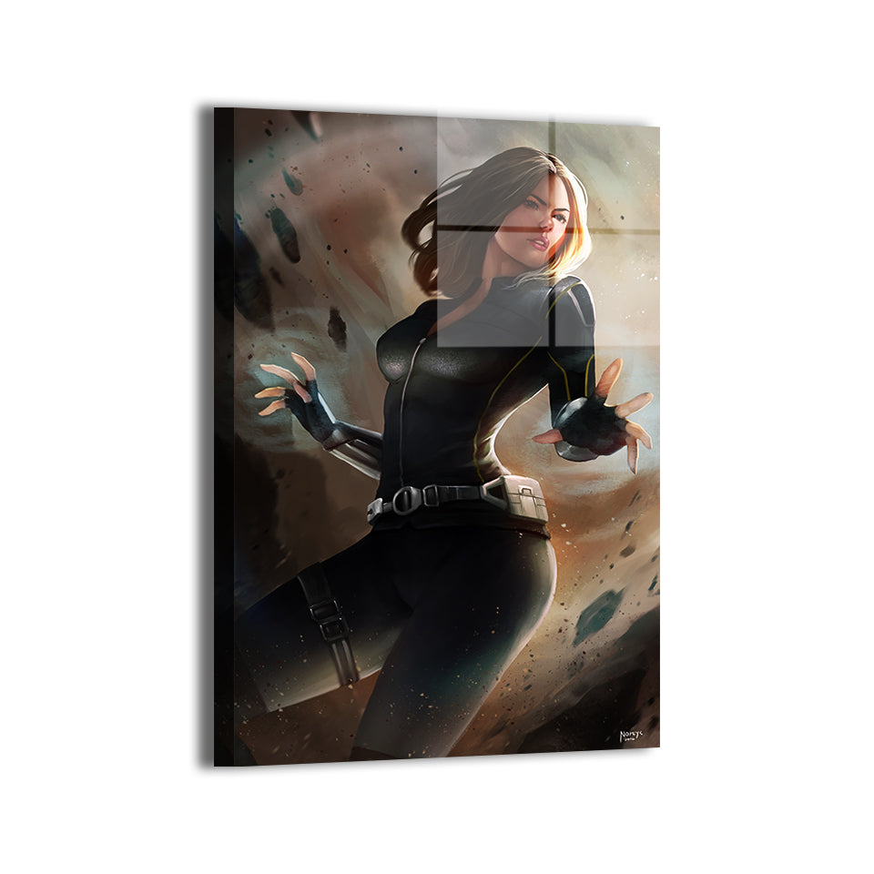 Quake Force Wall Art metal Print – Daisy Johnson by Nopeys