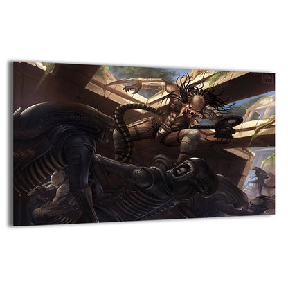 Aliens Vs Predator Wall Art
