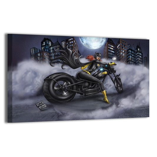 Nightwatch Batgirl on Batcycle Wall Art
